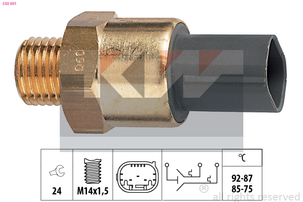 KW Ventilátor kapcsoló 550691_KW